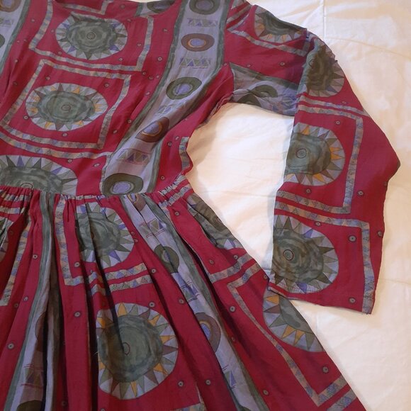 Vintage Handmade Dress Size Medium - Picture 4 of 7